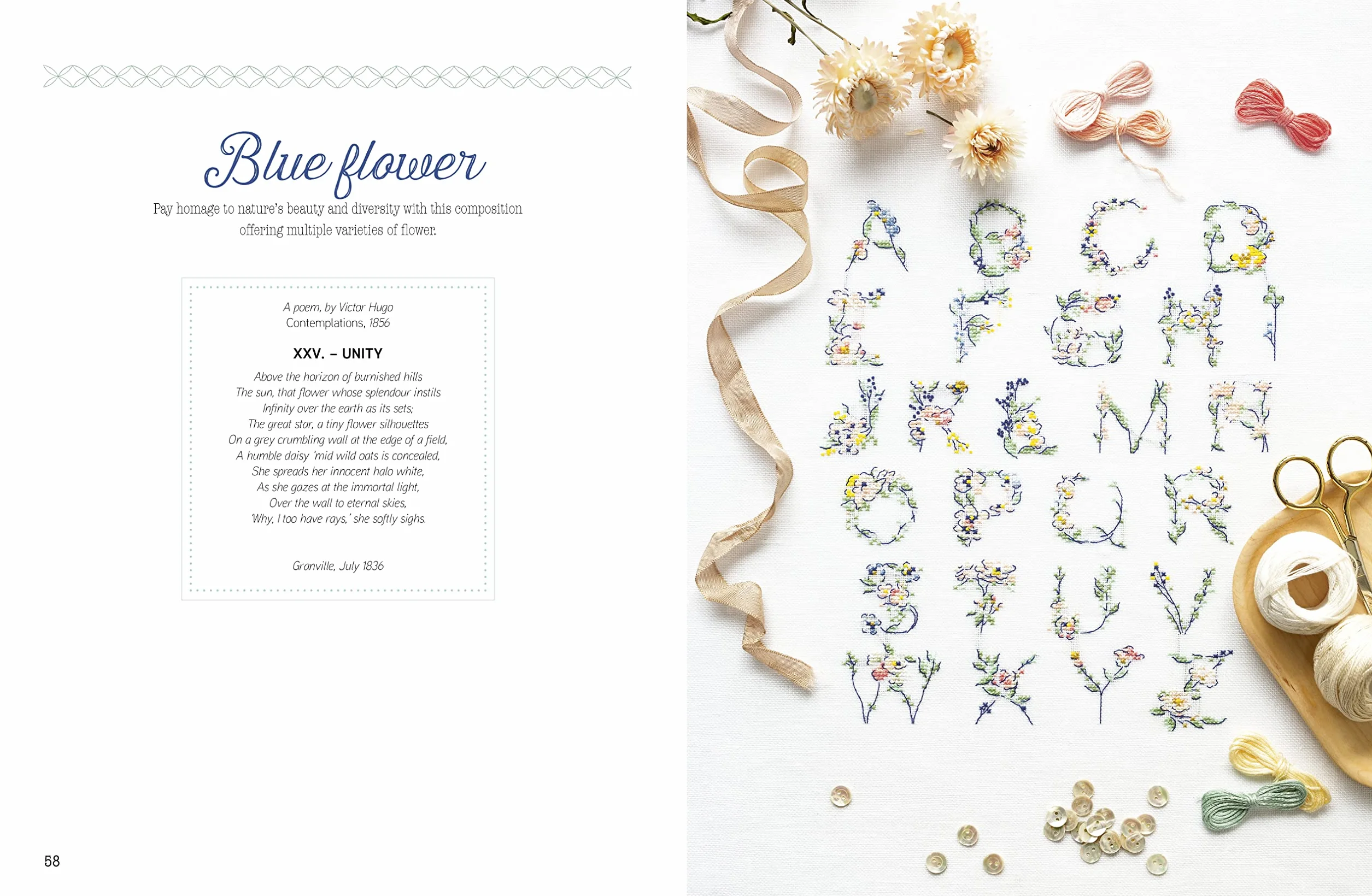 Cross Stitch Alphabets: 14 Beautiful Designs Inspired by the Natural World