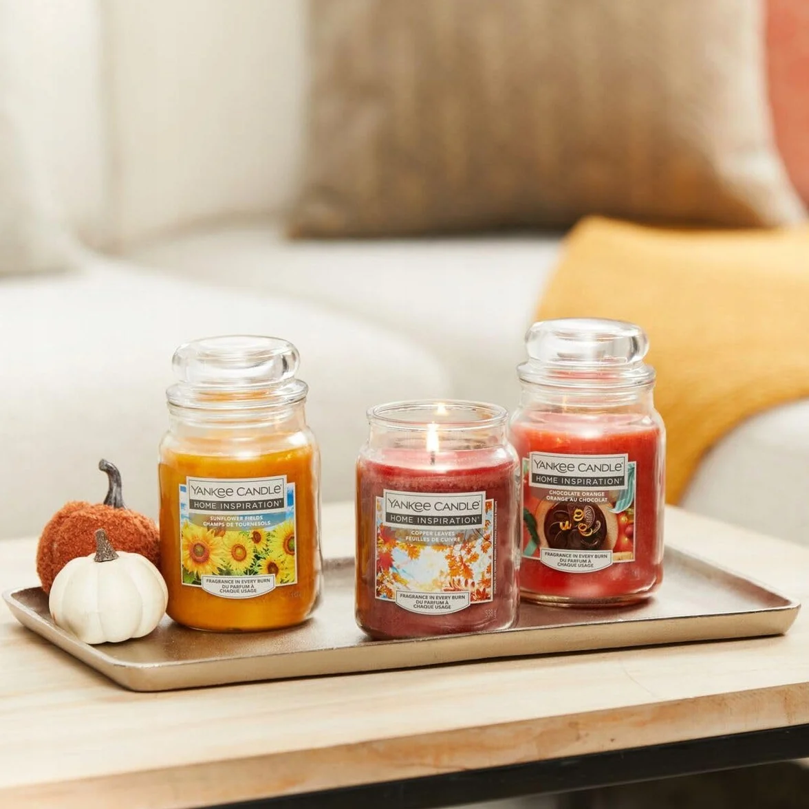Yankee Candle Home Inspiration Chocolate Orange świeca zapachowa duży słoik, 538 g