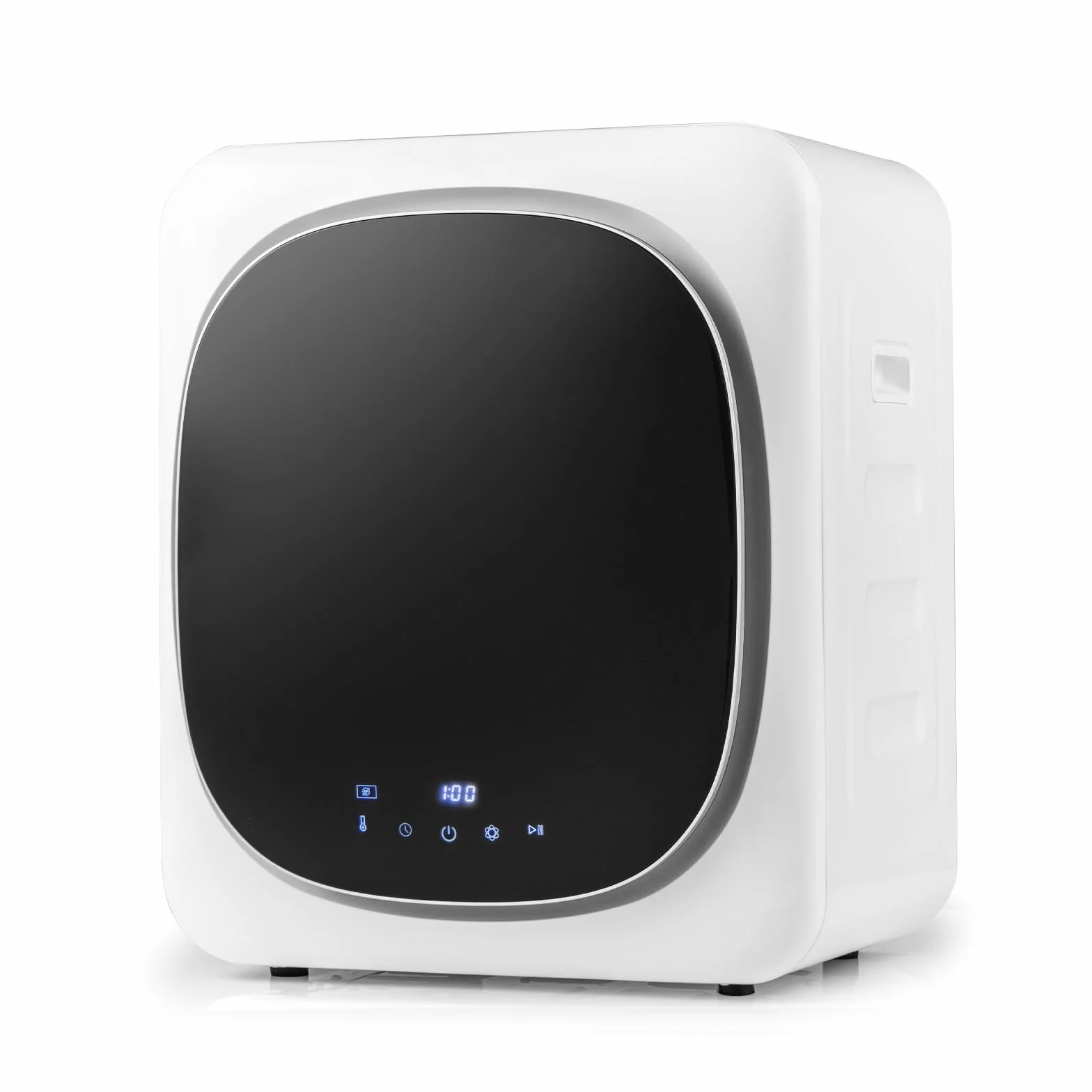 GOPLUS Suszarka do prania, mini suszarka na pranie 800 W, 5 kg, z ekranem dotykowym LED, timer, ochrona przed przegrzaniem i wielokrotną filtracją, do 65°C, wolnostojąca lub do montażu na ścianie