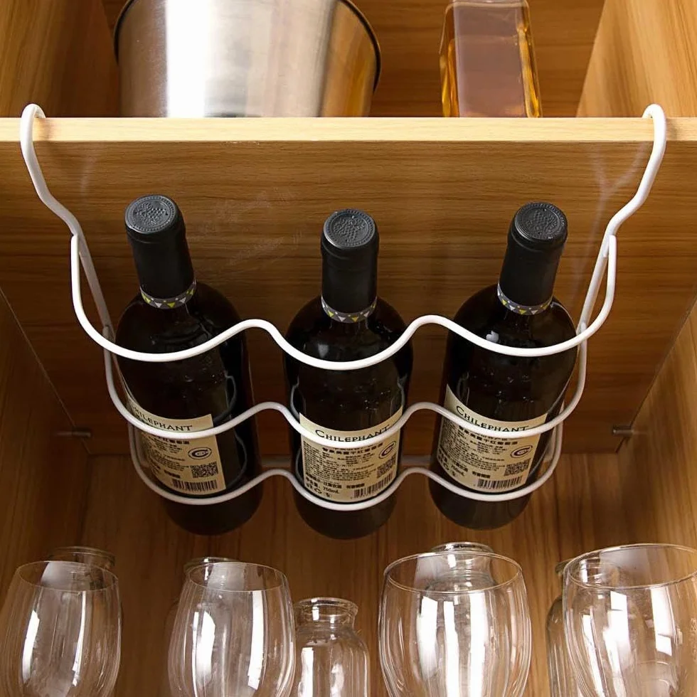 Lodówka pod półką uchwyt na butelkę i stojak na wino kompatybilny z zamrażarką Hisense