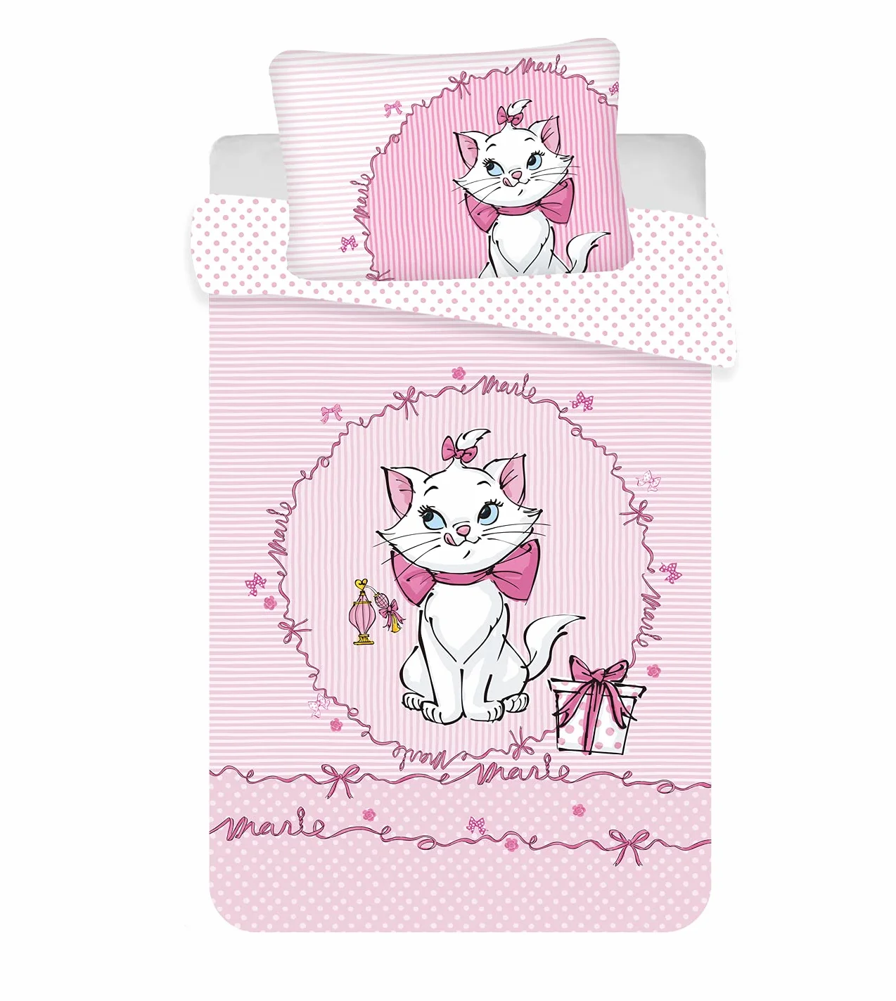 Disney Aristocats Marie The Cat Bed Linen zestaw pościeli 100 x 135 cm 100% bawełna