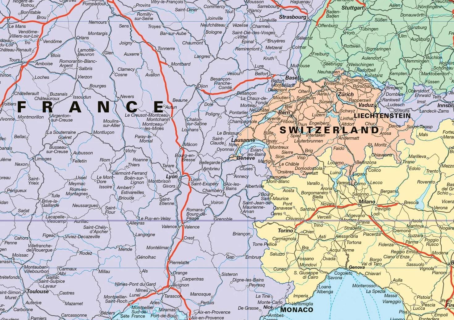 Collins Rail Map of Europe: Plan your flight-free European adventure
