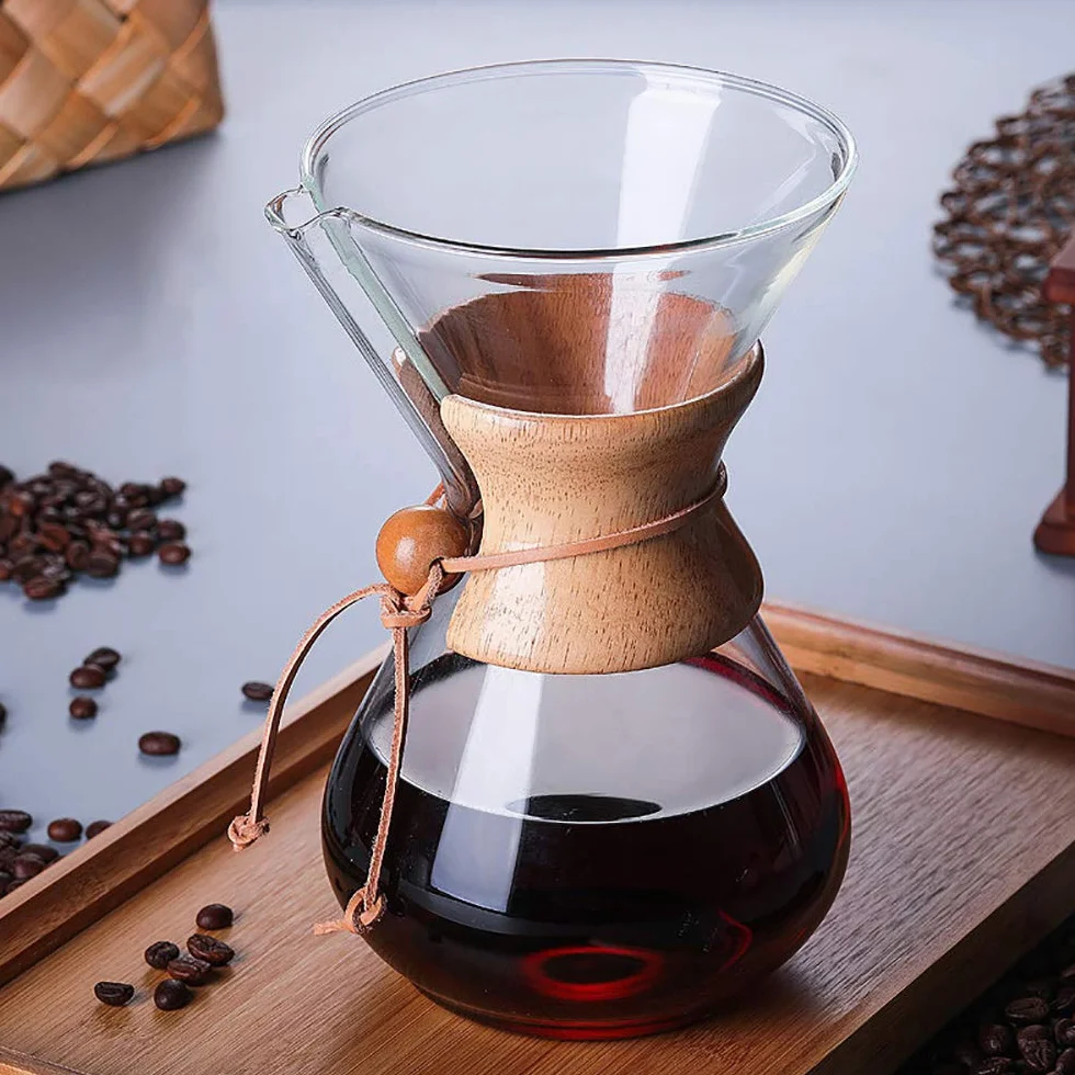 OKCLOD Ekspres do kawy Pour Over z filtrem permanentnym 400 ml