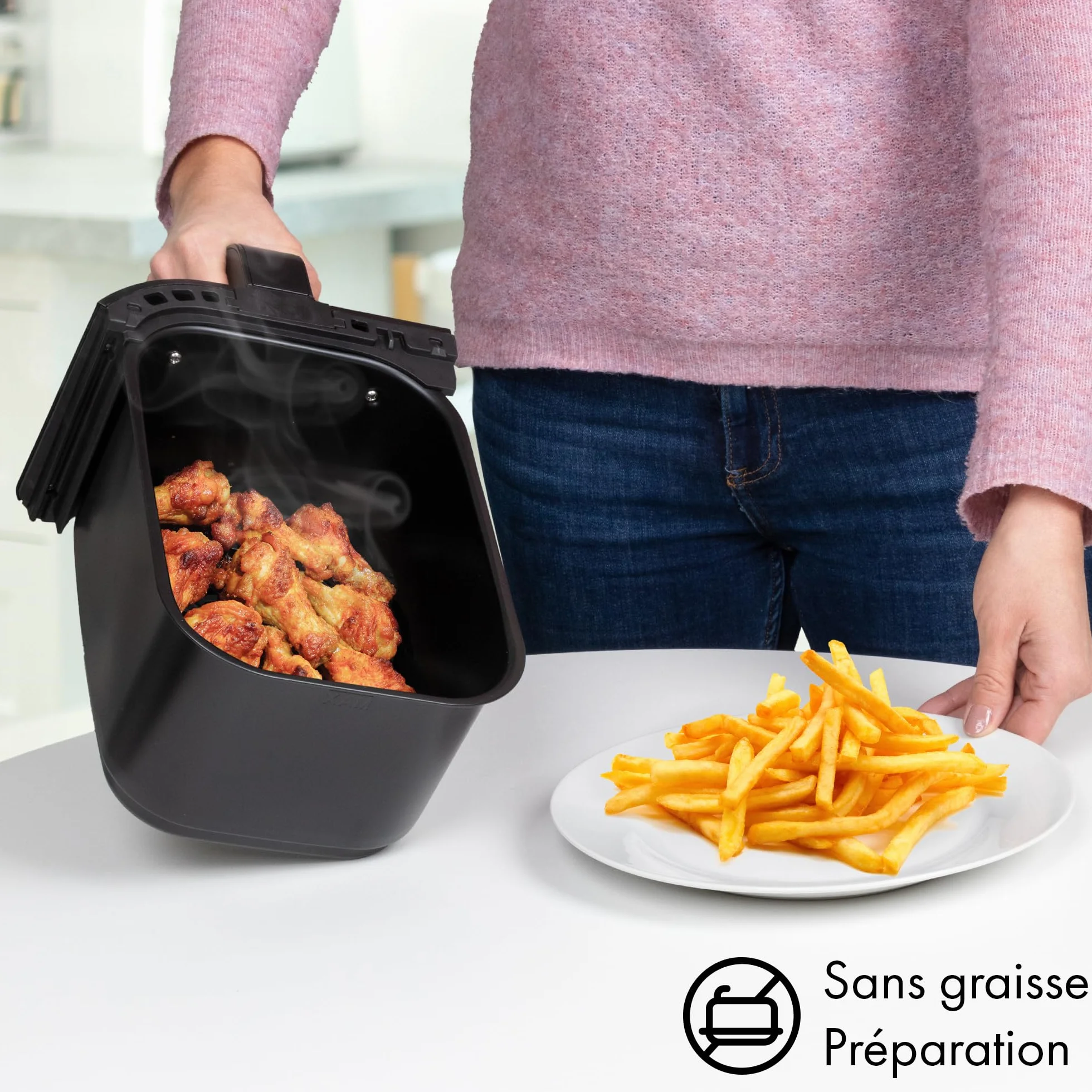 Proficook 501242 Frytkownica, Czarny/Srebrny, 4,5 l