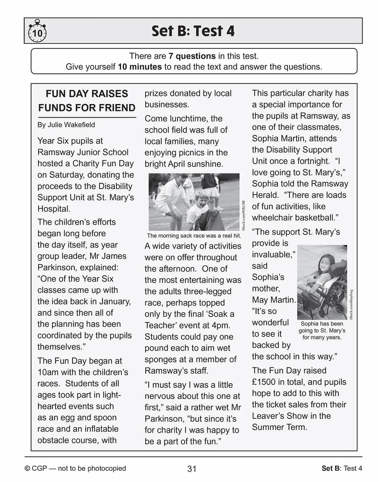 KS2 English SAT Buster 10-Minute Tests: Reading - Book 1 (for the 2027 tests)