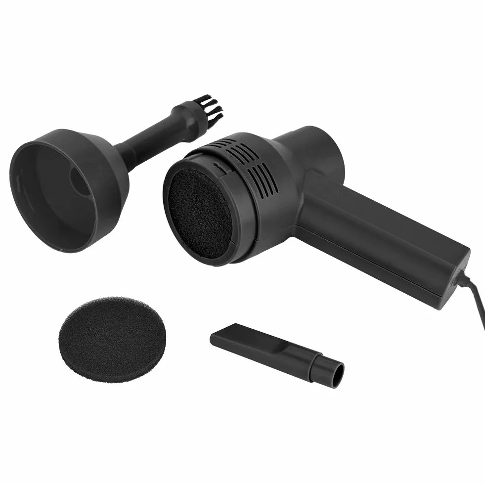 Bnineteenteam Odkurzacz do Klawiatury, Mini Ręczny Odkurzacz USB z Mocnym Ssaniem do Czyszczenia Laptopów i Komputerów Stacjonarnych (BLACK)