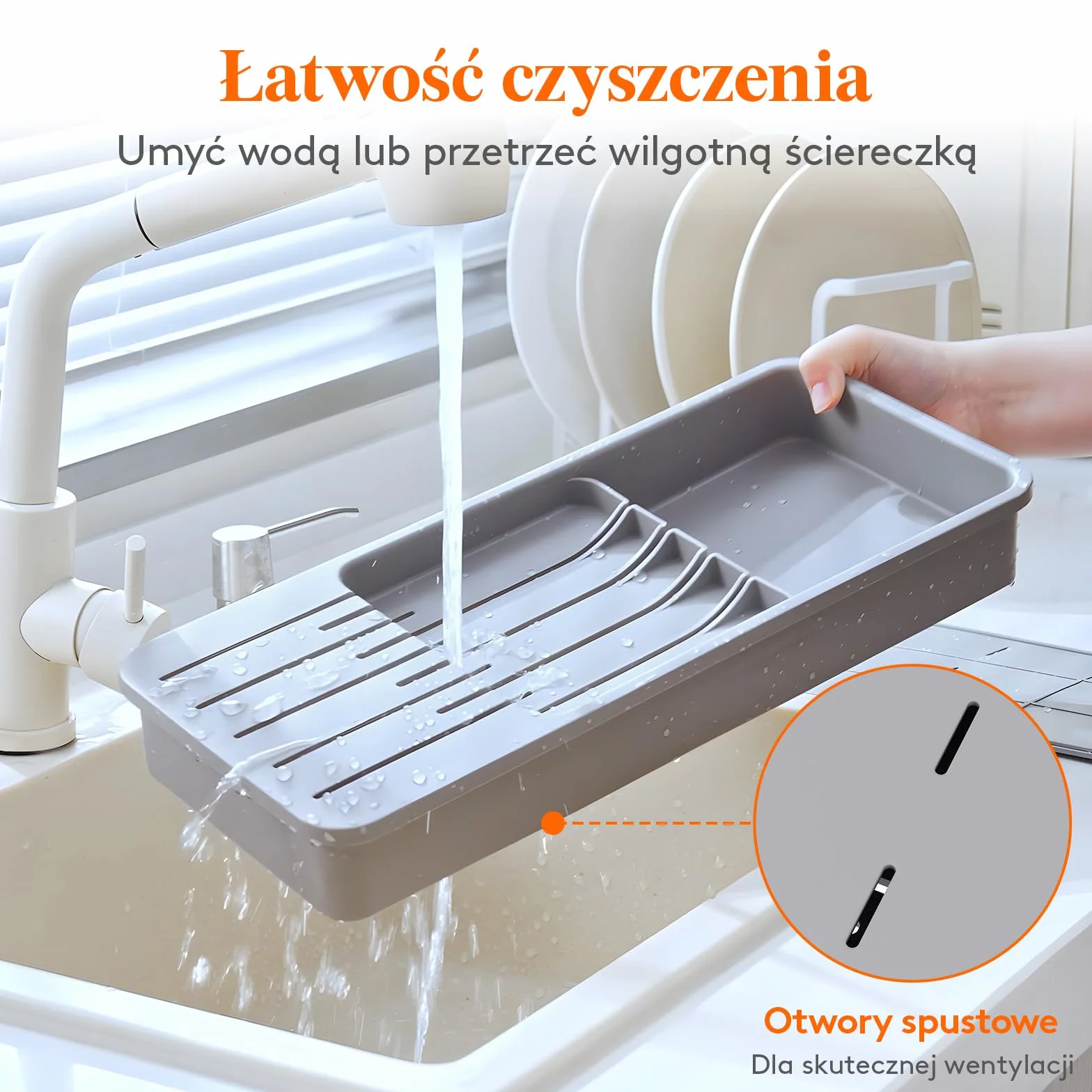 Lifewit Szuflada kompaktowa organizator organizatorów kuchennych Organizator Tray for Knives Nóż