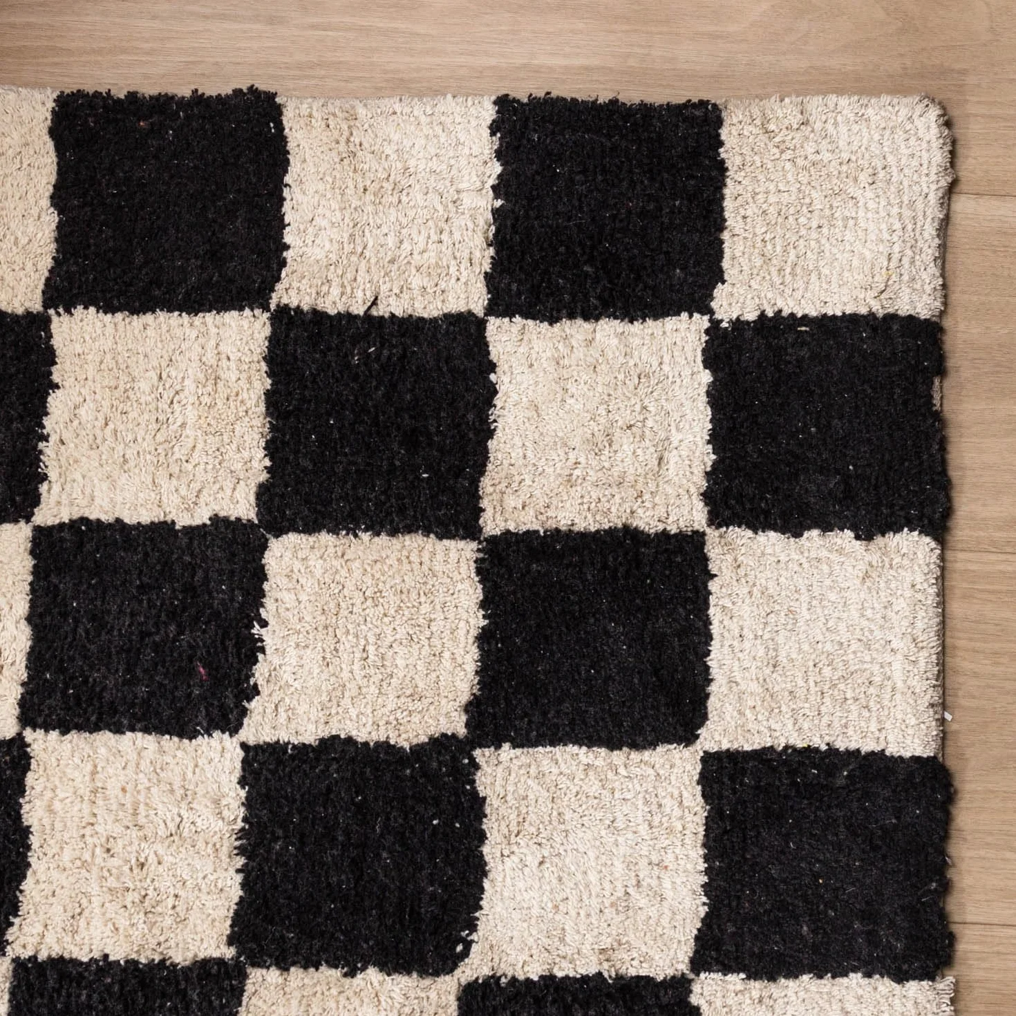FRAAI | Home & Living Dywan Retro - Gambit Czarny/Biały - Bawełna - Nowoczesny, Retro - Dywan