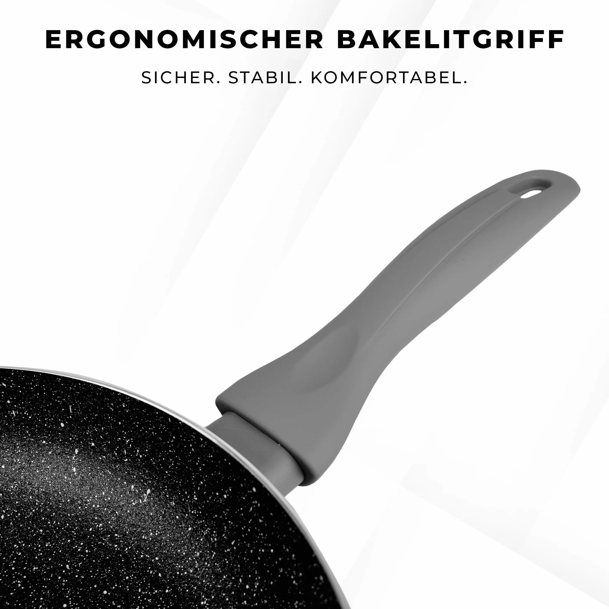 KARL HAUSMANN Zestaw patelni do indukcji 18+22+26 cm z powłoką nieprzywierającą aluminium