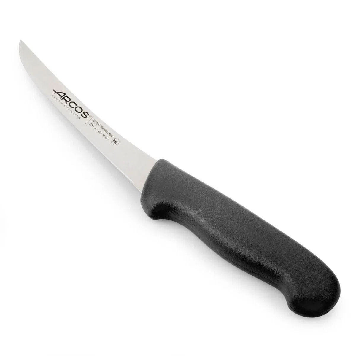 Arcos Nóż do krojenia kości z mięsa, 140 mm, ergonomiczny uchwyt z polipropylenu, seria 2900, kolor czarny