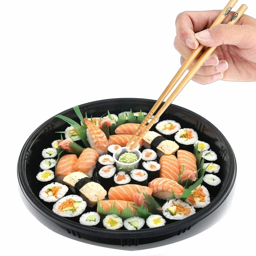 Zestaw do sushi dla początkujących – 10 części: 2 maty, solniczka do ryżu, wiosło Paddy, 5 pałeczek, worek do pakowania – DIY Sushi Maker