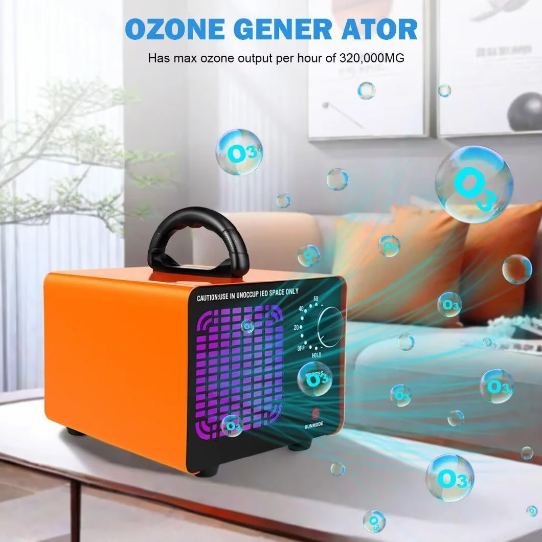 Generator ozonu 80 000 mg/h, maszyna ozonowa usuwanie zapachów ozonu eliminator zapachów ozonator jonizator powietrza dezodoryzator do domu/samochodu/dymu/zapachu zwierząt domowych